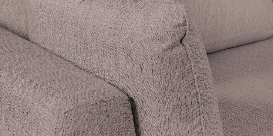 Ziggy Fabric Rhs Sectional Sofa 3 Lounger In Almond Beige Colour - Febonic Living