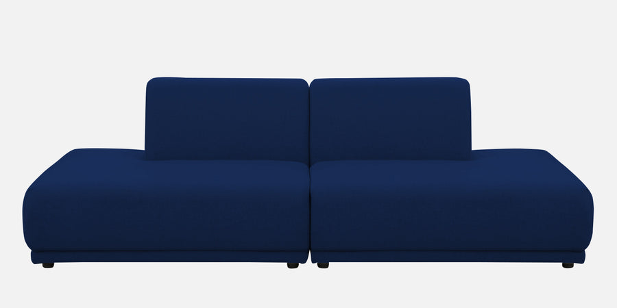 Adam Fabric Rhs Sectional Sofa 3 Ottoman Lounger In Royal Blue Colour - Febonic Living
