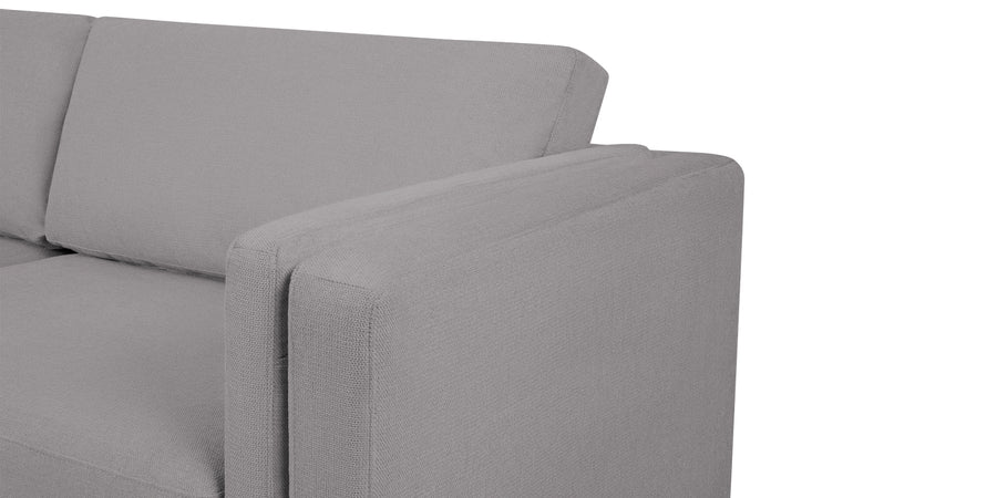 Jasper Velvet 2 Seater Sofa In Concrete Grey Colour - Febonic Living