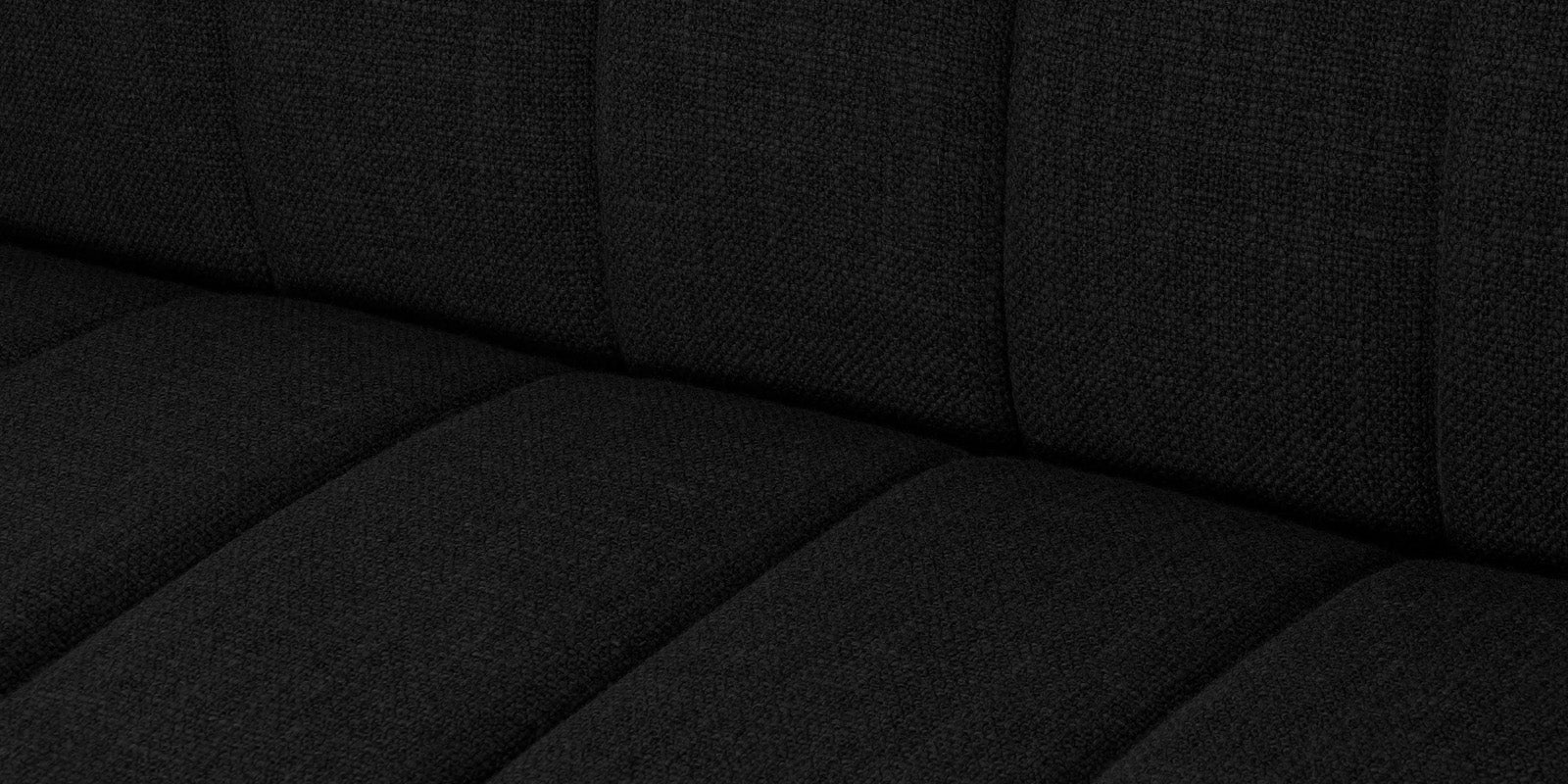 Lara Fabric 2 Seater Sofa in Zed Black Colour