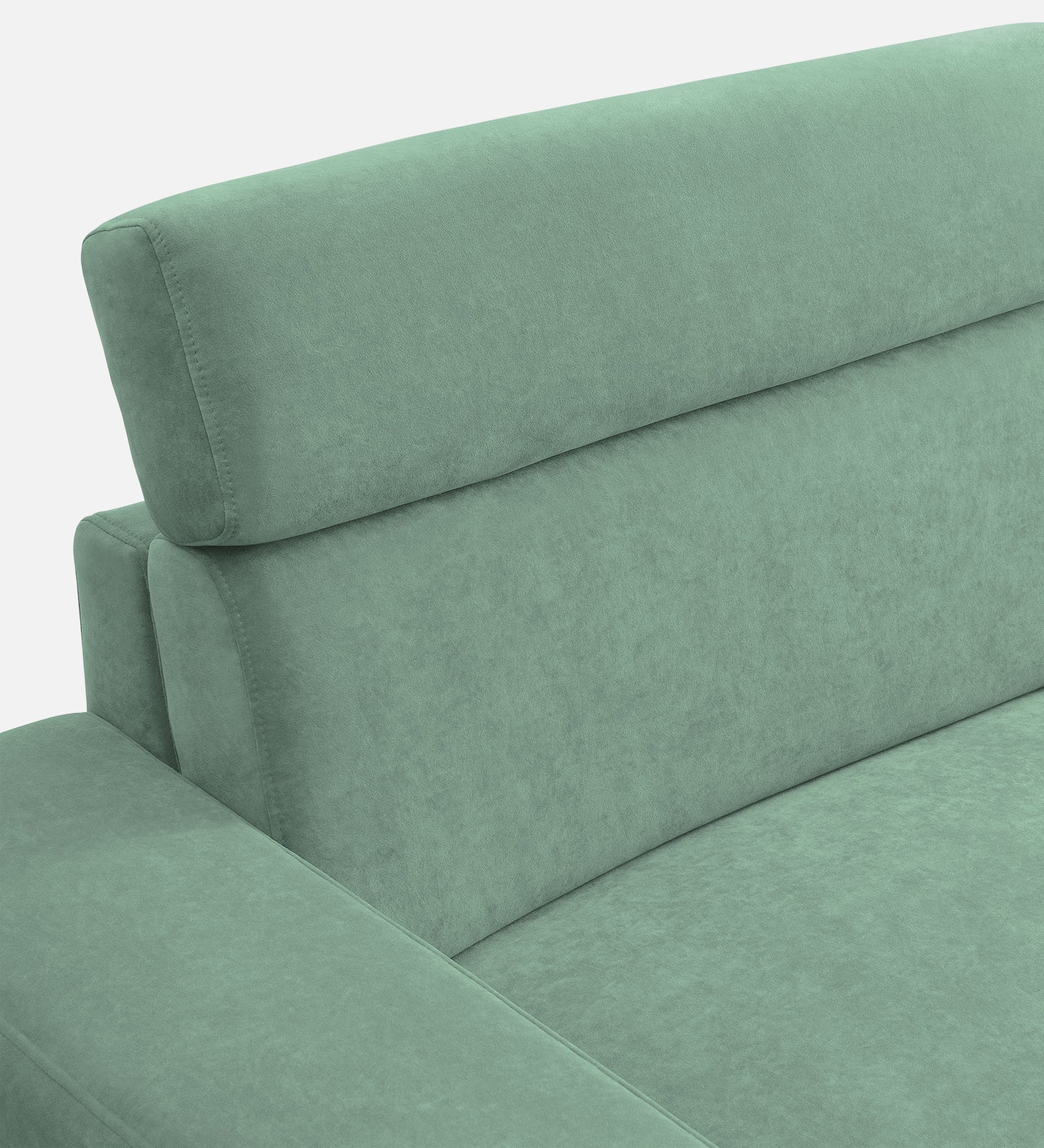 Hiro Fabric 1 Seater Sofa In  Mist Blue Colour - Febonic Living