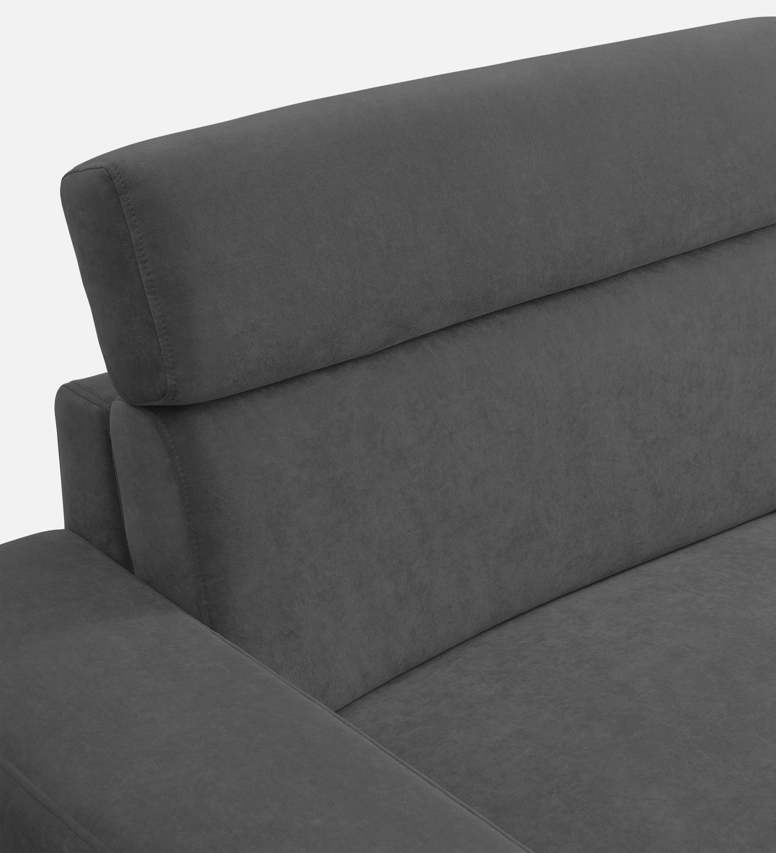 Hiro Fabric 1 Seater Sofa In  Pure Grey Colour - Febonic Living