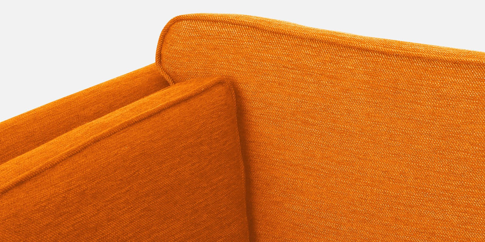 Nigar Fabric 2 Seater Sofa in Vivid Orange Colour