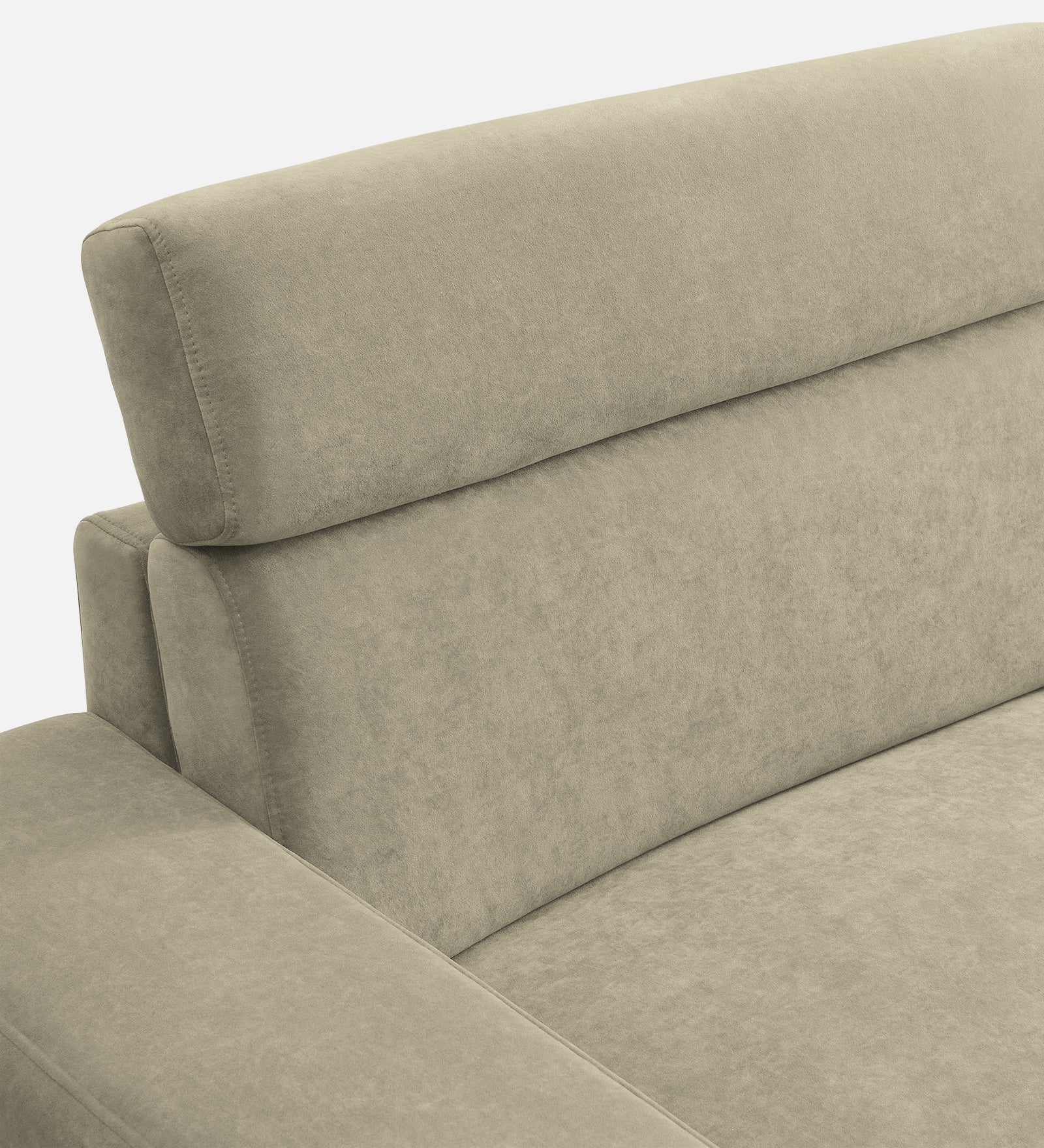 Hiro Fabric 1 Seater Sofa In  Carnival Beige Colour - Febonic Living