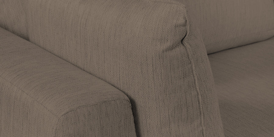 Ziggy Fabric Rhs Sectional Sofa 3 Lounger In Hazel Beige Colour - Febonic Living