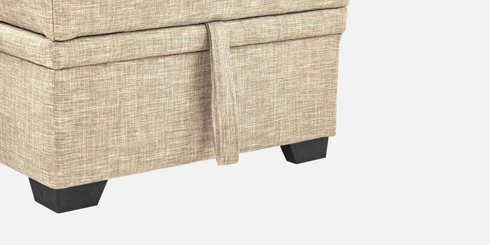 Jody Fabric 3 Seater Pull Out Sofa Cum Bed In Ivory Beige Colour