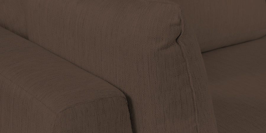 Ziggy Fabric Rhs Sectional Sofa 3 Lounger In Rosy Brown Colour - Febonic Living