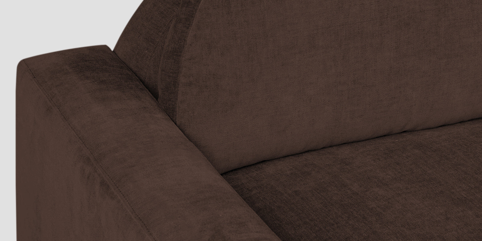 Dara Fabric 3 Seater Sofa In Coffee Brown Colour