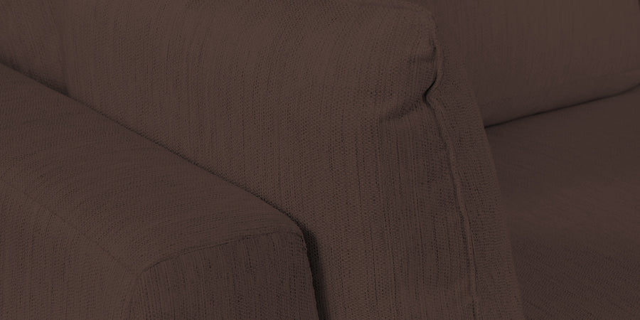 Ziggy Fabric Rhs Sectional Sofa 3 Lounger In Caramel Brown Colour - Febonic Living