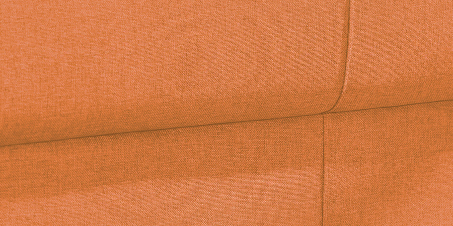 Devo Fabric 3 Seater Sofa In Dark Orange Colour - Febonic Living