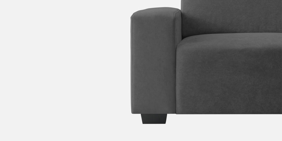 Hiro Fabric 3 Seater Sofa In Dusky Grey Colour - Febonic Living