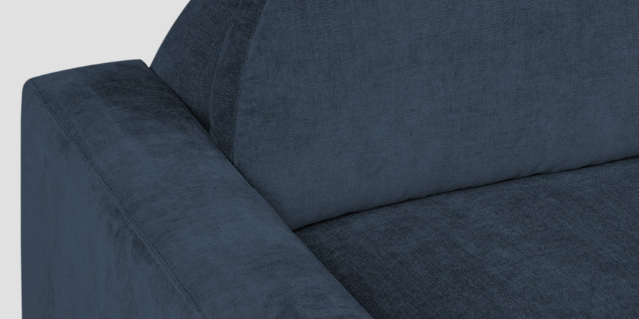 Dara Fabric 3 Seater Sofa In Denim Blue Colour - Febonic Living