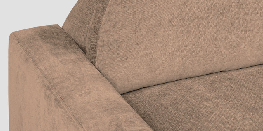 Dara Fabric 2 Seater Sofa In Cookie Beige Colour - Febonic Living