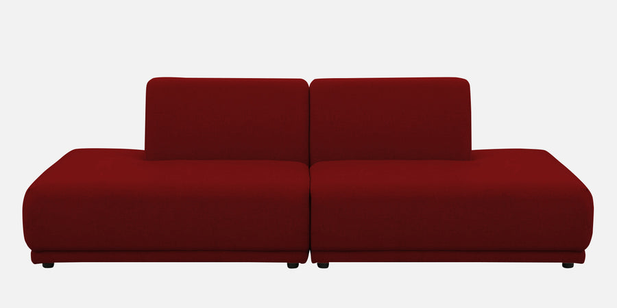 Adam Fabric Rhs Sectional Sofa 3 Ottoman Lounger In Blood Maroon Colour - Febonic Living