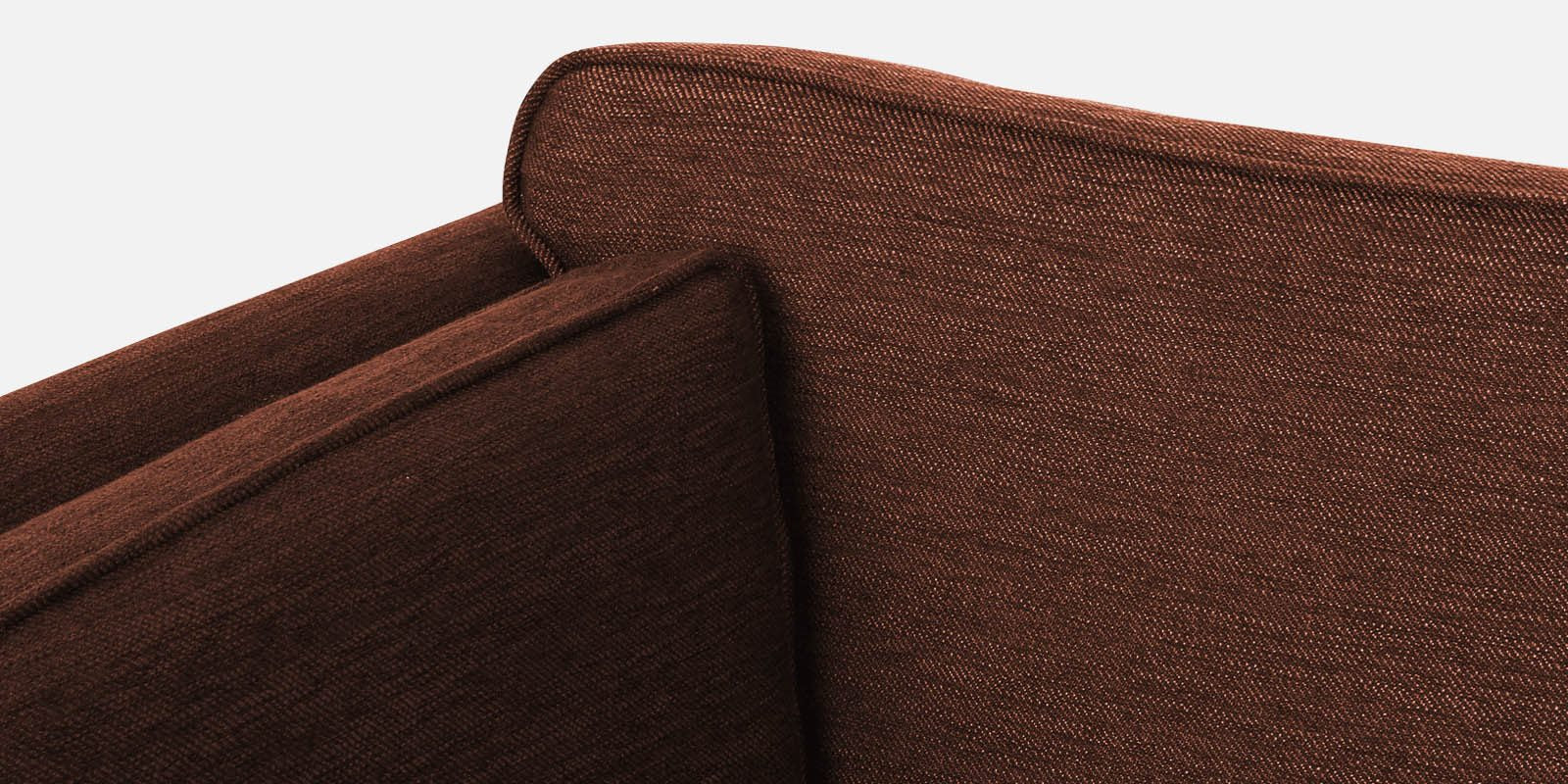 Nigar Fabric 3 Seater Sofa in Coffee Brown Colour