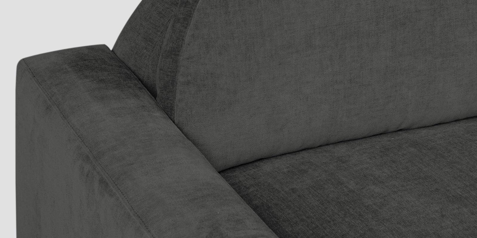 Dara Fabric 2 Seater Sofa In Charcoal Grey Colour