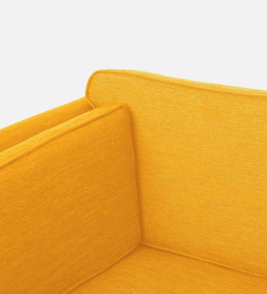 Nigar Fabric 1 Seater Sofa In Bold Yellow Colour - Febonic Living