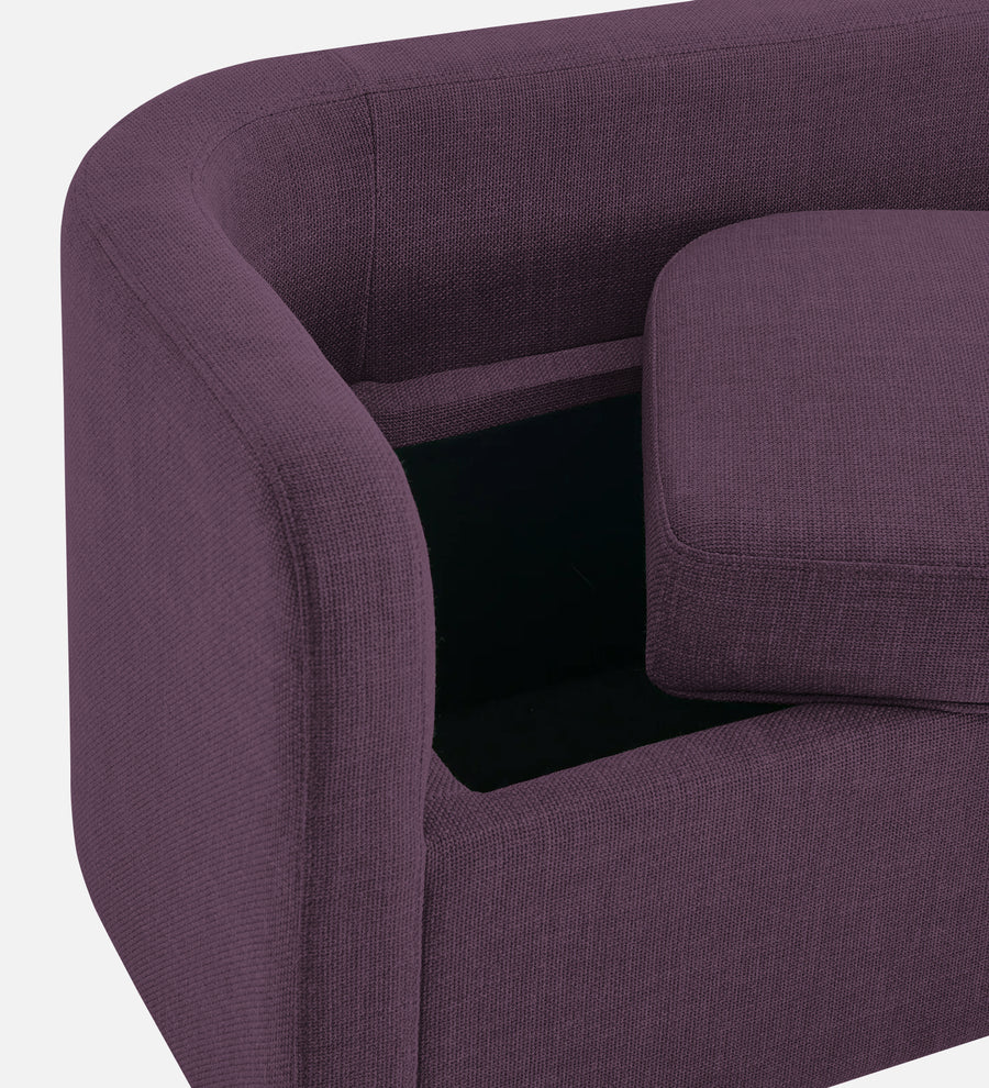 Cooper Fabric Storage Bench In Greek Purple Colour - Febonic Living