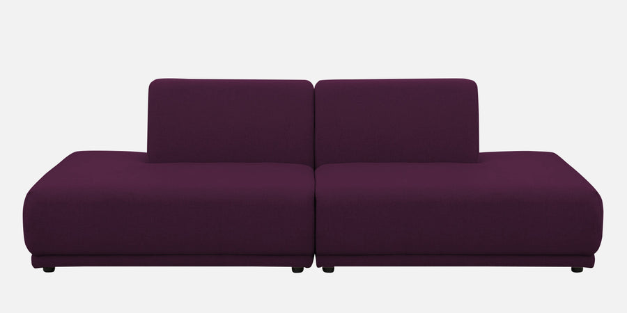 Adam Fabric Rhs Sectional Sofa 3 Ottoman Lounger In Greek Purple Colour - Febonic Living