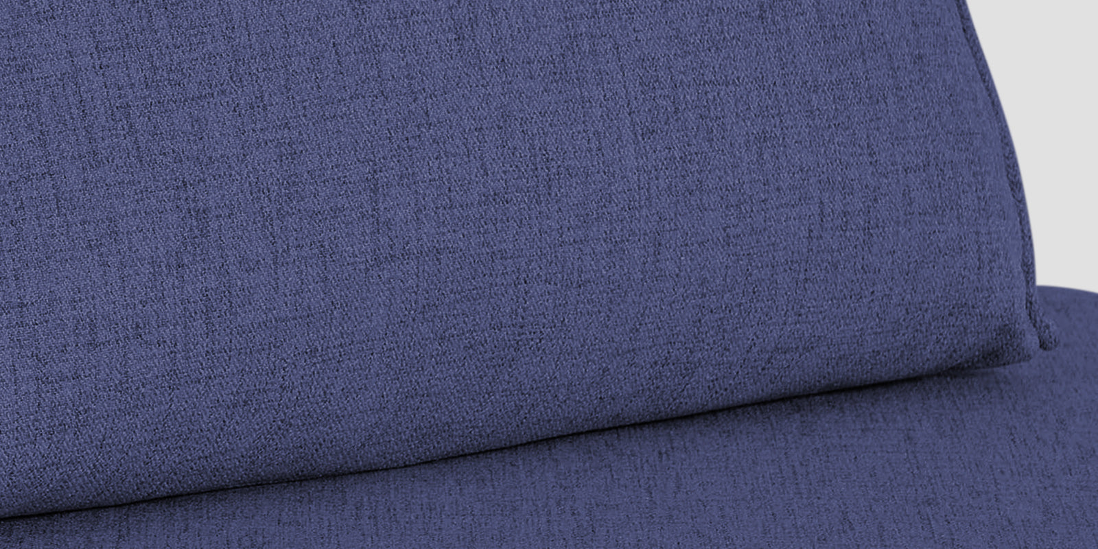 Hiver Fabric Day Bed Sofa In Slate Blue Colour With Back Rest - Febonic Living