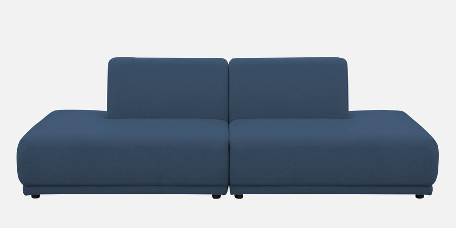 Adam Fabric Rhs Sectional Sofa 3 Ottoman Lounger In Light Blue Colour - Febonic Living