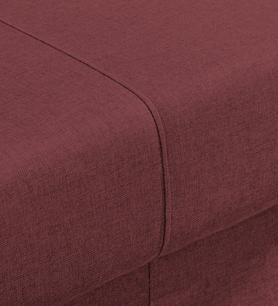 Devo Fabric 1 Seater Sofa In Blaze Red Colour - Febonic Living