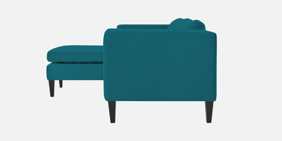 Jasper Velvet Rhs Sectional Sofa 3 Lounger In Pine Green Colour - Febonic Living