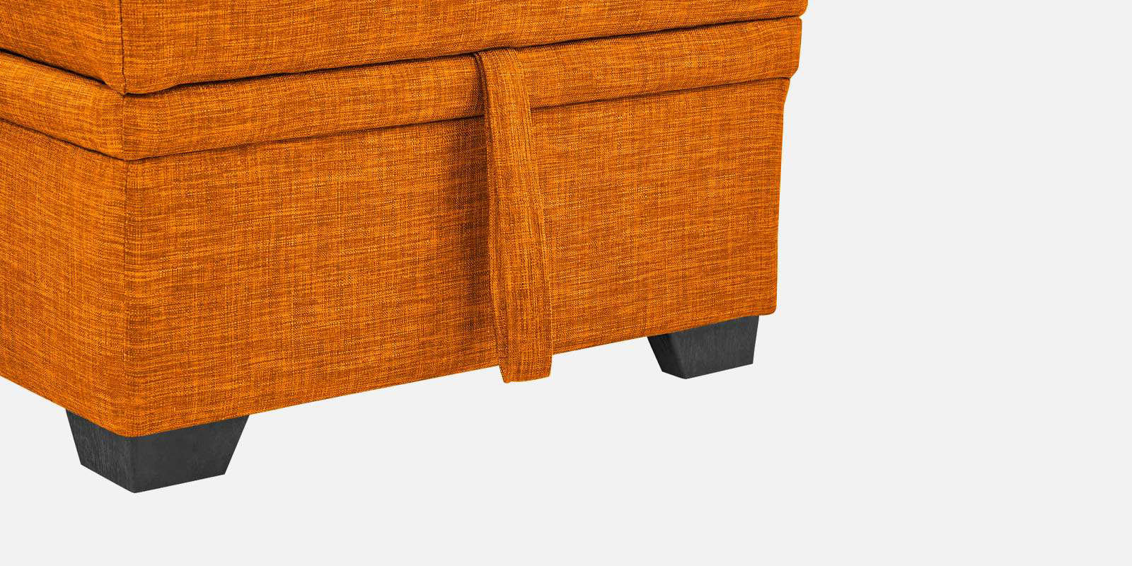 Jody Fabric 3 Seater Pull Out Sofa Cum Bed In Vivid Orange Colour