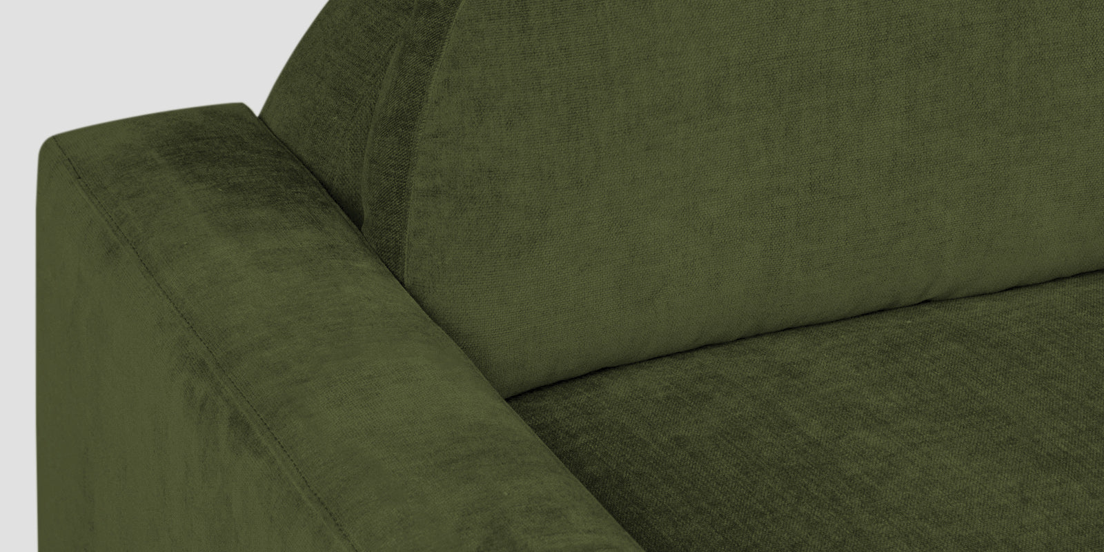 Dara Fabric 3 Seater Sofa In Olive Green Colour