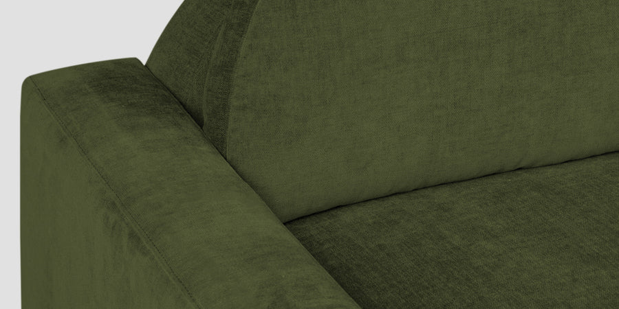 Dara Fabric 3 Seater Sofa In Olive Green Colour - Febonic Living