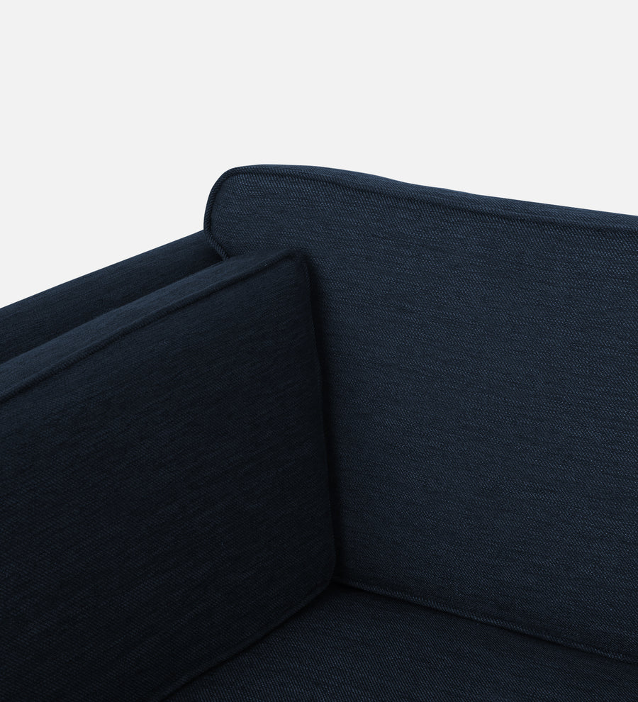 Nigar Fabric 1 Seater Sofa In Denim Blue Colour - Febonic Living
