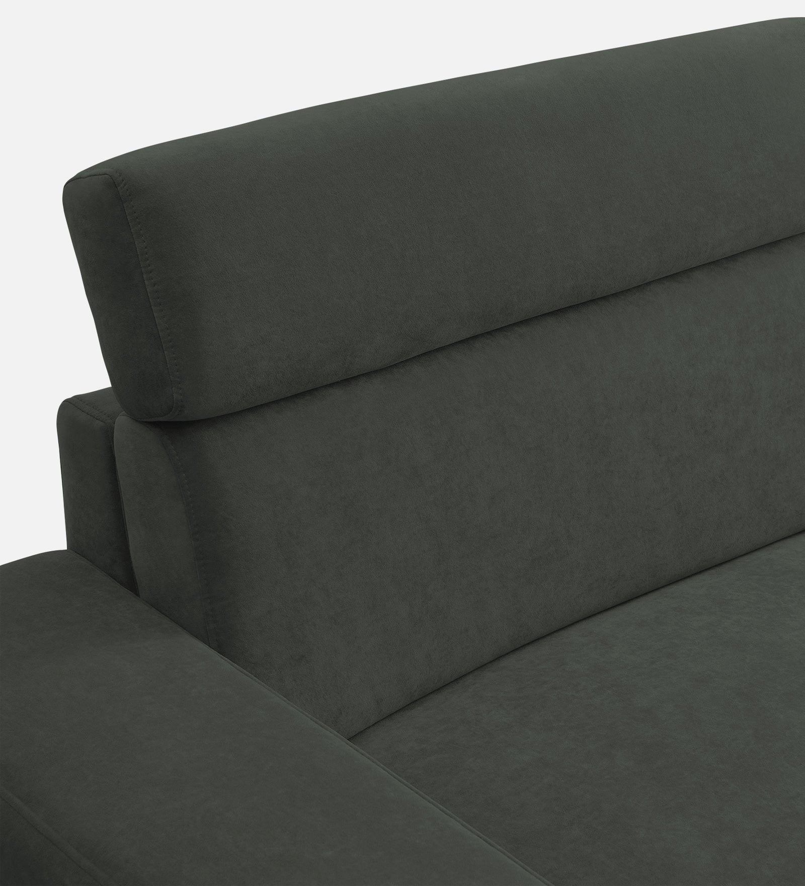 Hiro Fabric 1 Seater Sofa In  I-Land Green Colour - Febonic Living