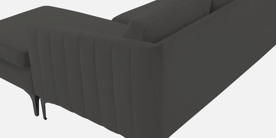 Haru Fabric Lhs Sectional Sofa 2 Lounger In Hory Grey Colour - Febonic Living