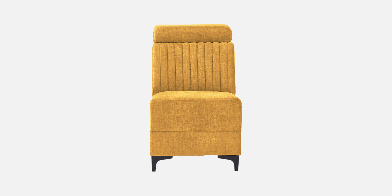 Draco Fabric Corner Sofa in Blush Yellow Colour