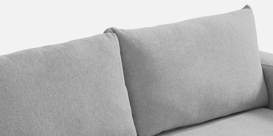 Roman Fabric 3 Seater Foldable Sofa Cum Bed In Lit Grey Colour With Usb Port - Febonic Living