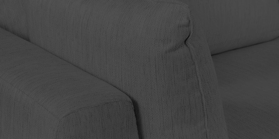 Ziggy Fabric Rhs Sectional Sofa 3 Lounger In Stone Grey Colour - Febonic Living