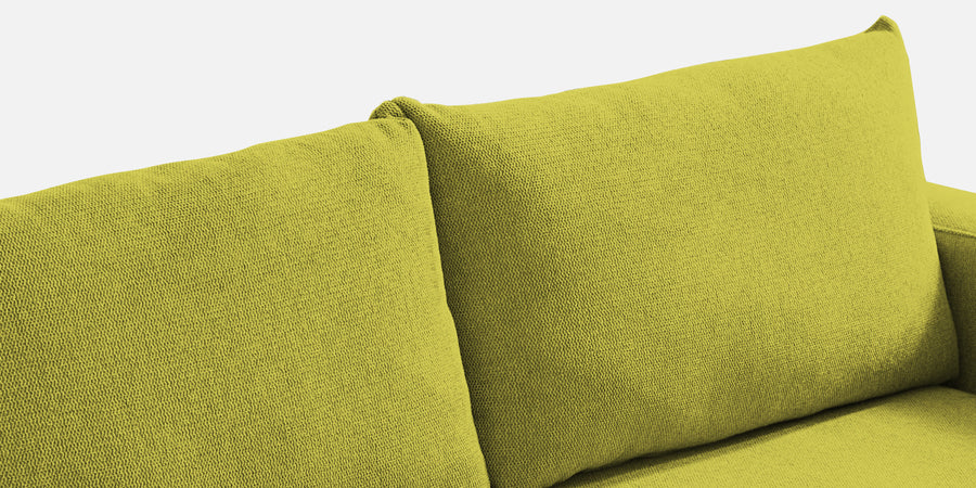 Roman Fabric 3 Seater Foldable Sofa Cum Bed In Parrot Green Colour With Usb Port - Febonic Living