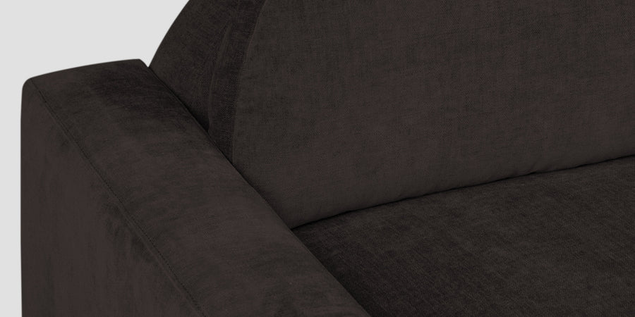 Dara Fabric 3 Seater Sofa In Cara Brown Colour - Febonic Living
