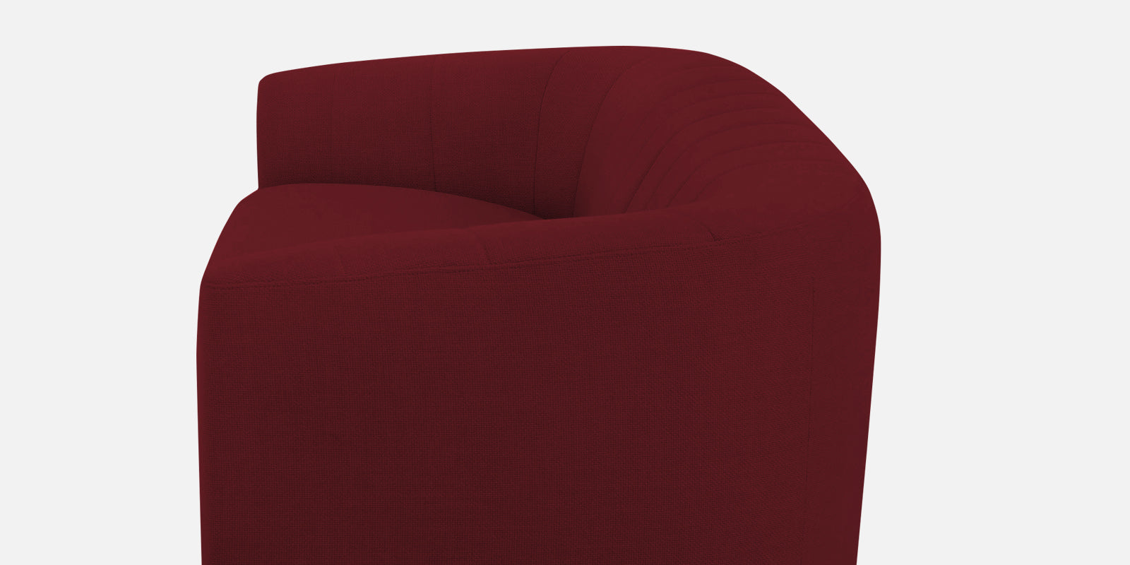 Mara Fabric 3 Seater Sofa In Blood Maroon Colour