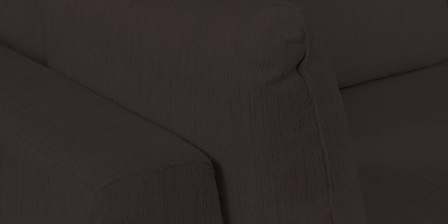 Ziggy Fabric Rhs Sectional Sofa 3 Lounger In Pebble Brown Colour - Febonic Living