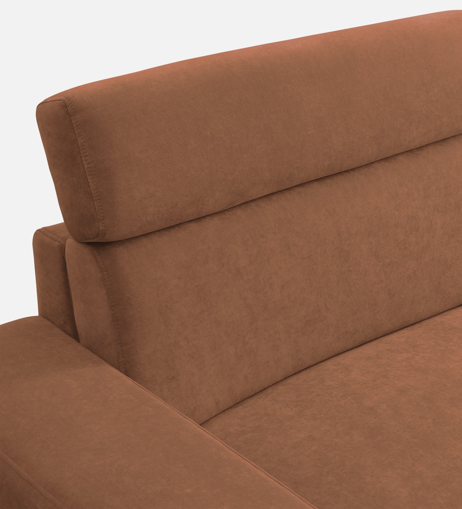 Hiro Fabric 1 Seater Sofa In  Caramel Beige Colour - Febonic Living