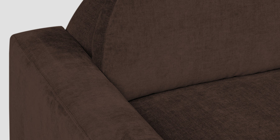 Dara Fabric 2 Seater Sofa In Coffee Brown Colour - Febonic Living