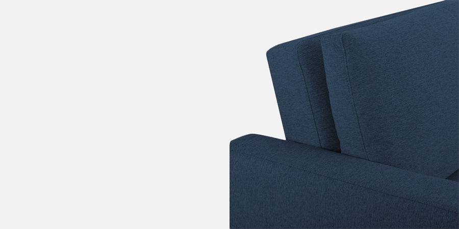 Lobby Fabric 2 Seater Pull Out Sofa Cum Bed In Denim Blue Colour - Febonic Living