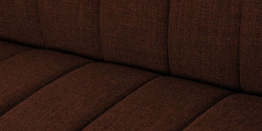 Lara Fabric 2 Seater Sofa In Coffee Brown Colour - Febonic Living