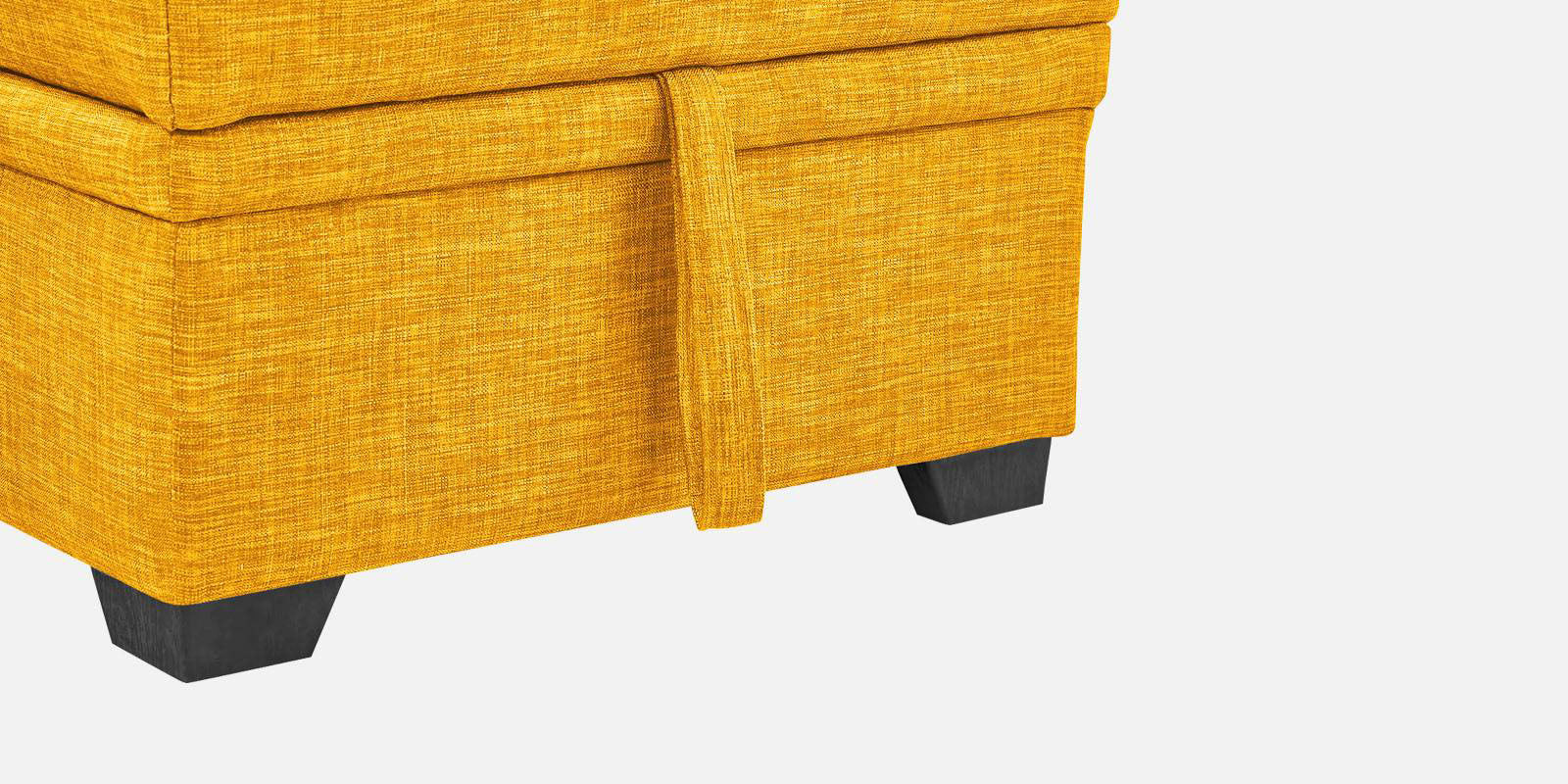 Jody Fabric 3 Seater Pull Out Sofa Cum Bed In Bold Yellow Colour