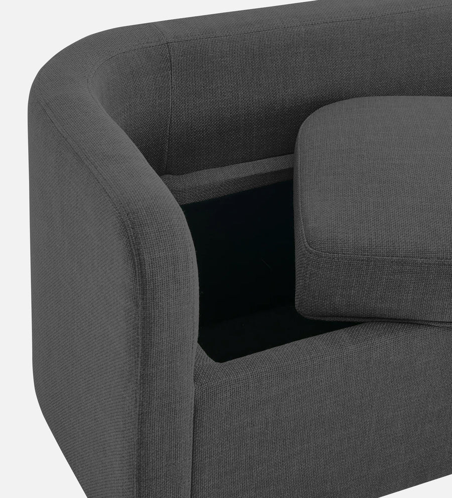 Cooper Fabric Storage Bench In Charcoal Grey Colour - Febonic Living