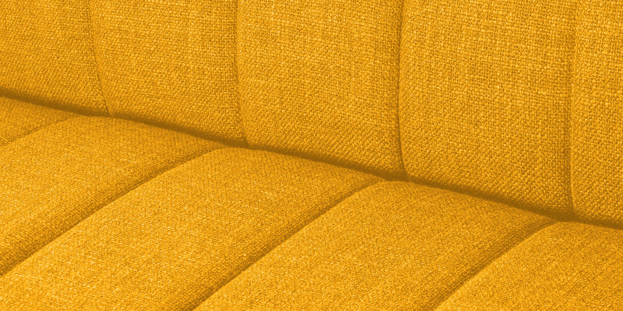 Lara Fabric 2 Seater Sofa In Bold Yellow Colour - Febonic Living