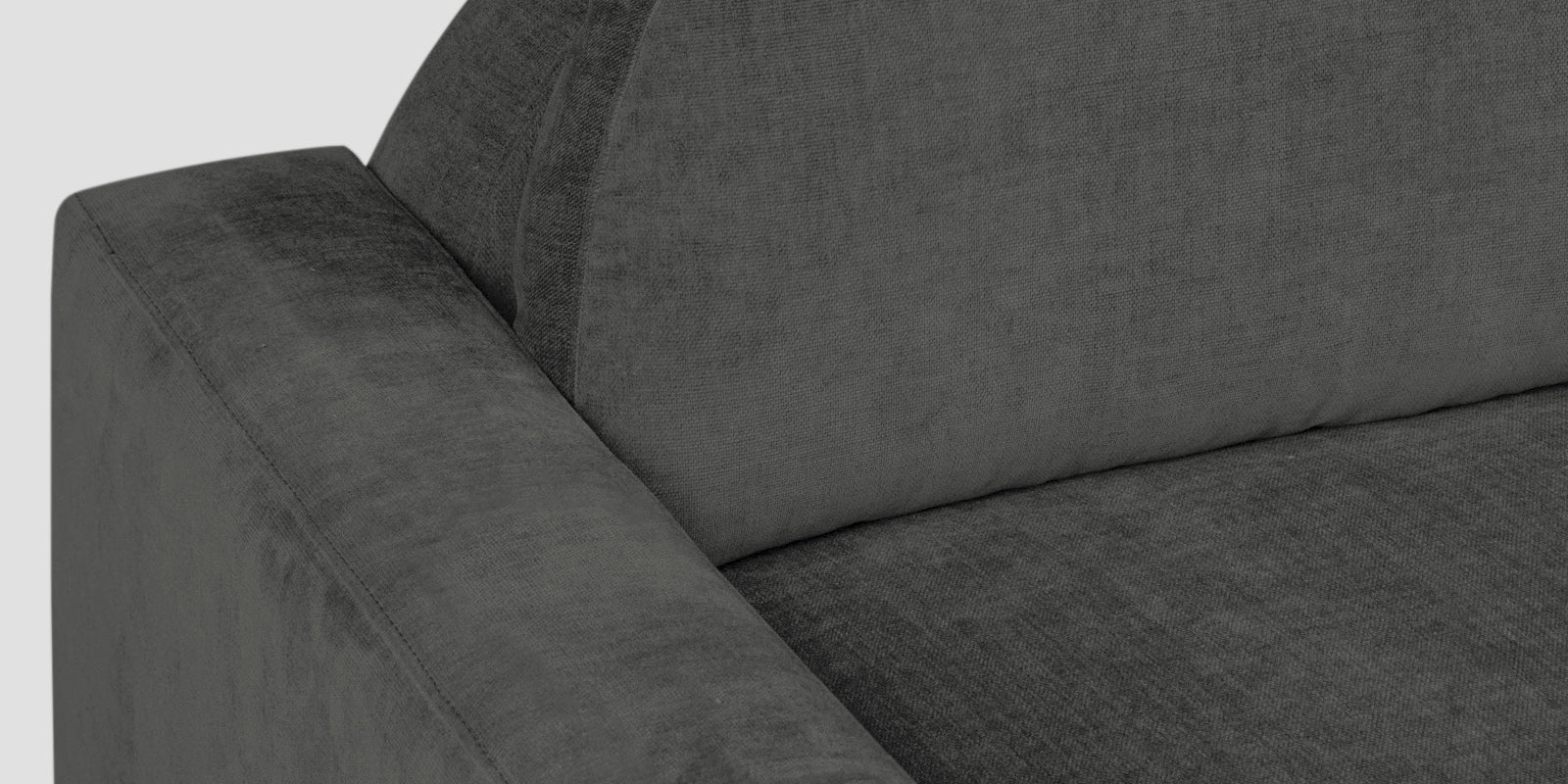 Dara Fabric 3 Seater Sofa In Charcoal Grey Colour