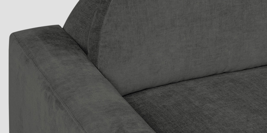 Dara Fabric 3 Seater Sofa In Charcoal Grey Colour - Febonic Living
