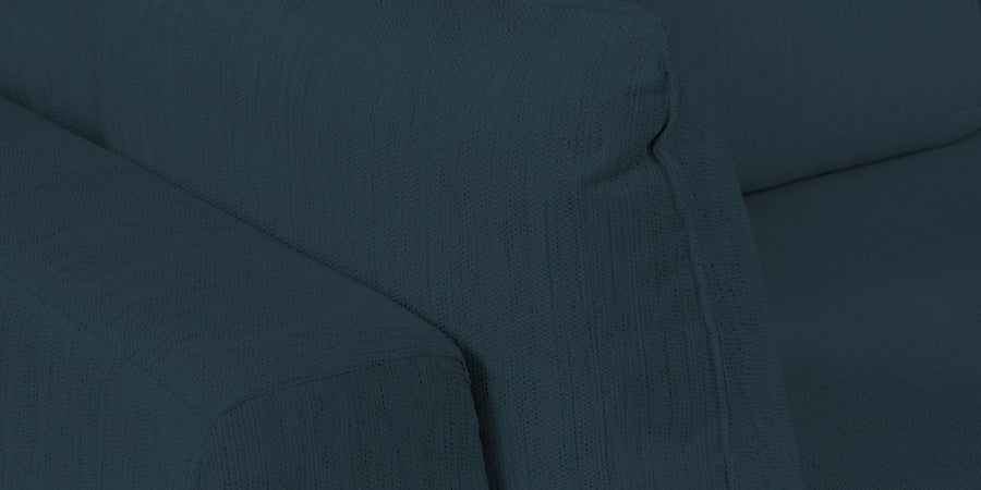 Ziggy Fabric Rhs Sectional Sofa 3 Lounger In Cool Blue Colour - Febonic Living